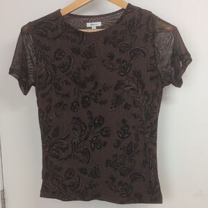 REITMANS FLORAL  TOP SIZE MEDIUM
